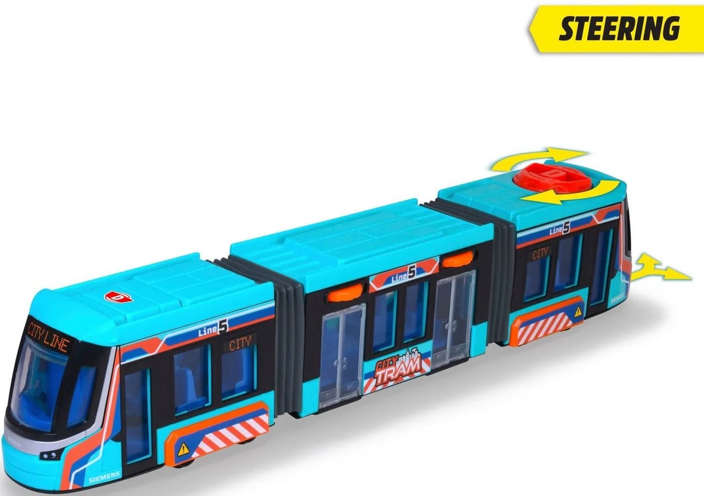Dickie Toys Siemens City Tram Spielzeug-Straßenbahn Türkis - Bild 4