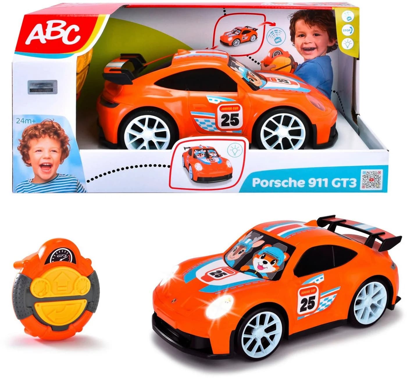 Dickie Toys RC-Auto Porsche 911 GT3 Orange mit Lichtfunktion