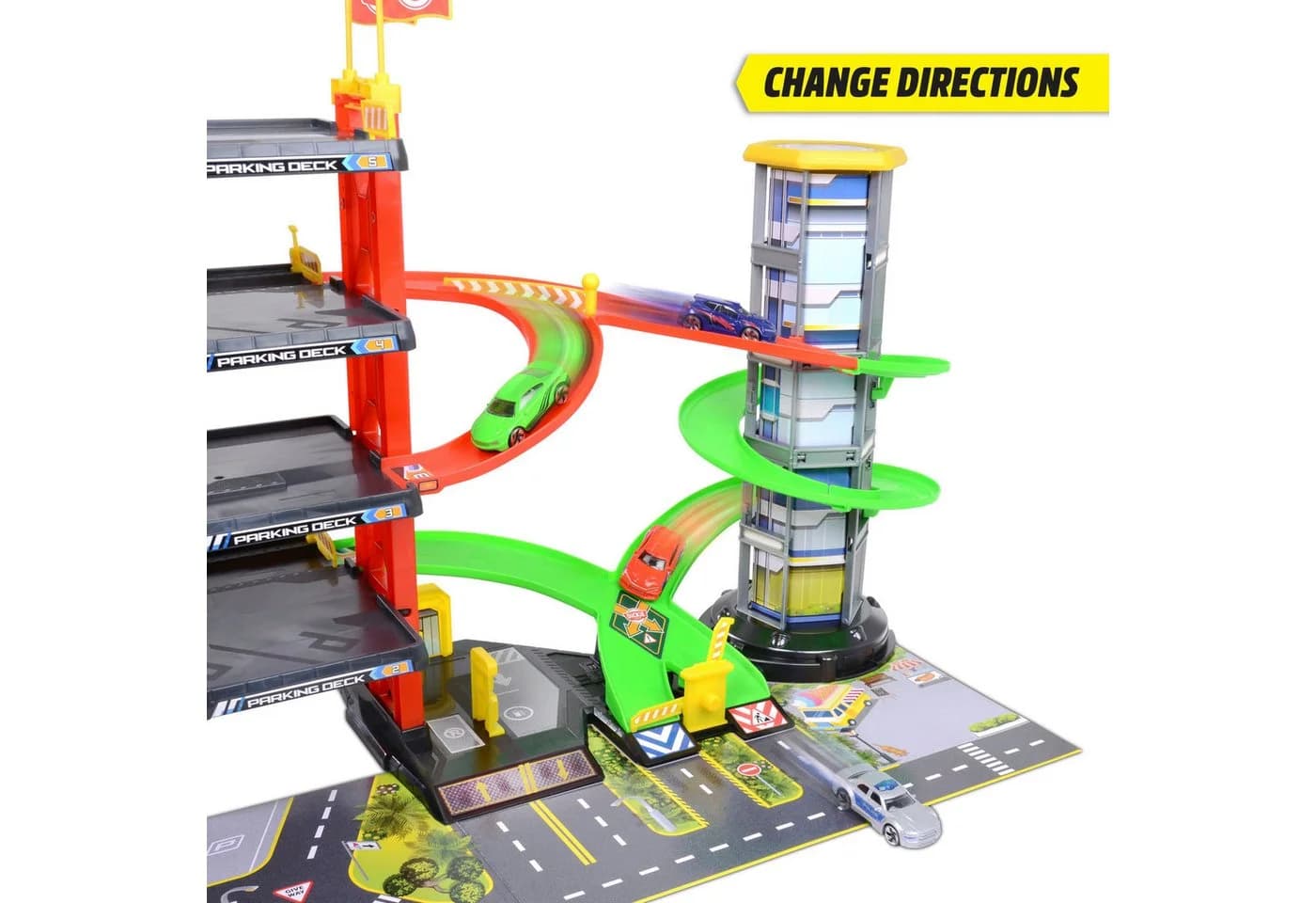 Dickie Toys Spiel-Parkgarage mit Licht und Sound inklusive 5 Fahrzeuge - Bild 4