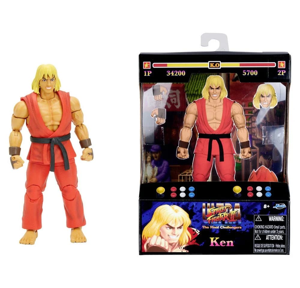 JADA Spielwelt Street Fighter II Ken 6" Figure