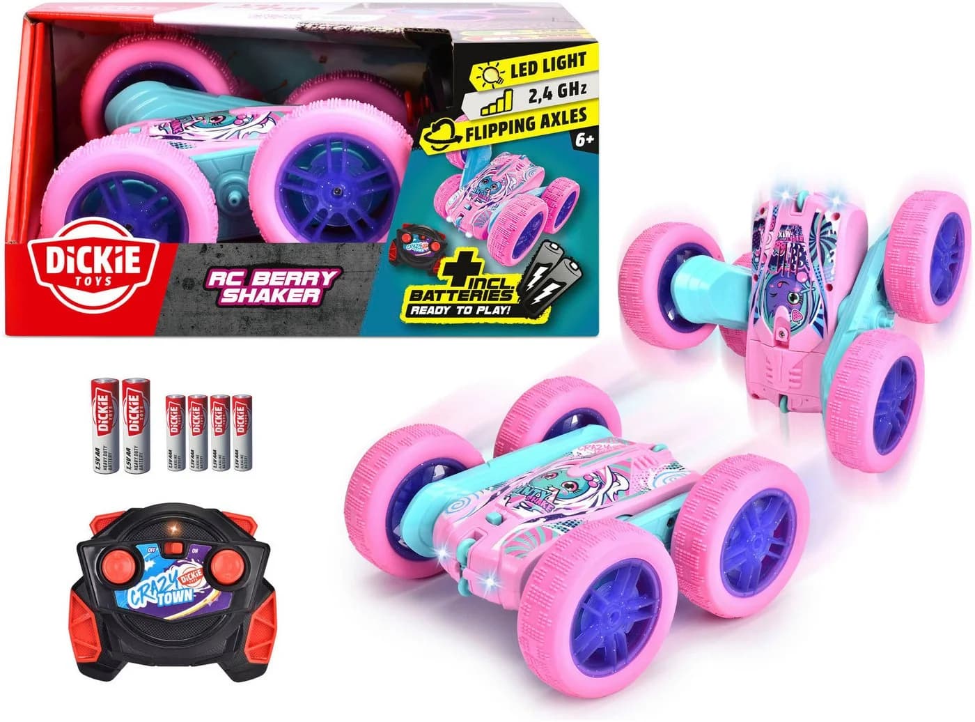 Dickie Toys RC-Auto Berry Shaker Rosa 2,4 GHz mit 360° Stunts