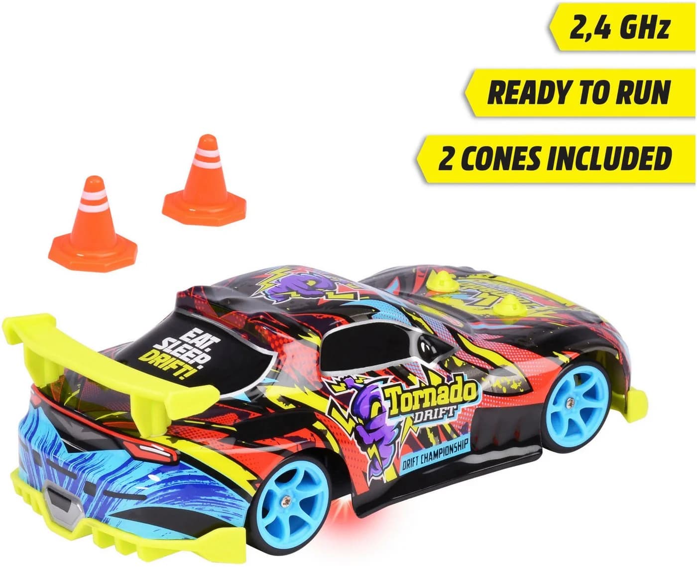 Dickie Toys RC-Auto Tornado Drift 2,4 GHz mit Beleuchtung und Allradantrieb