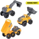 DICKIE TOYS Volvo Construction Set 3-tlg. Bagger Radlader Kipplaster Gelb Grau Bild 1