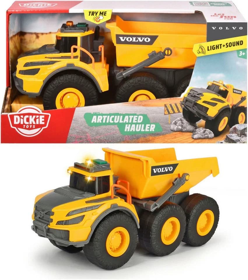 DICKIE TOYS Volvo Articulated Hauler Spielzeug-Kipper Gelb - Bild 2