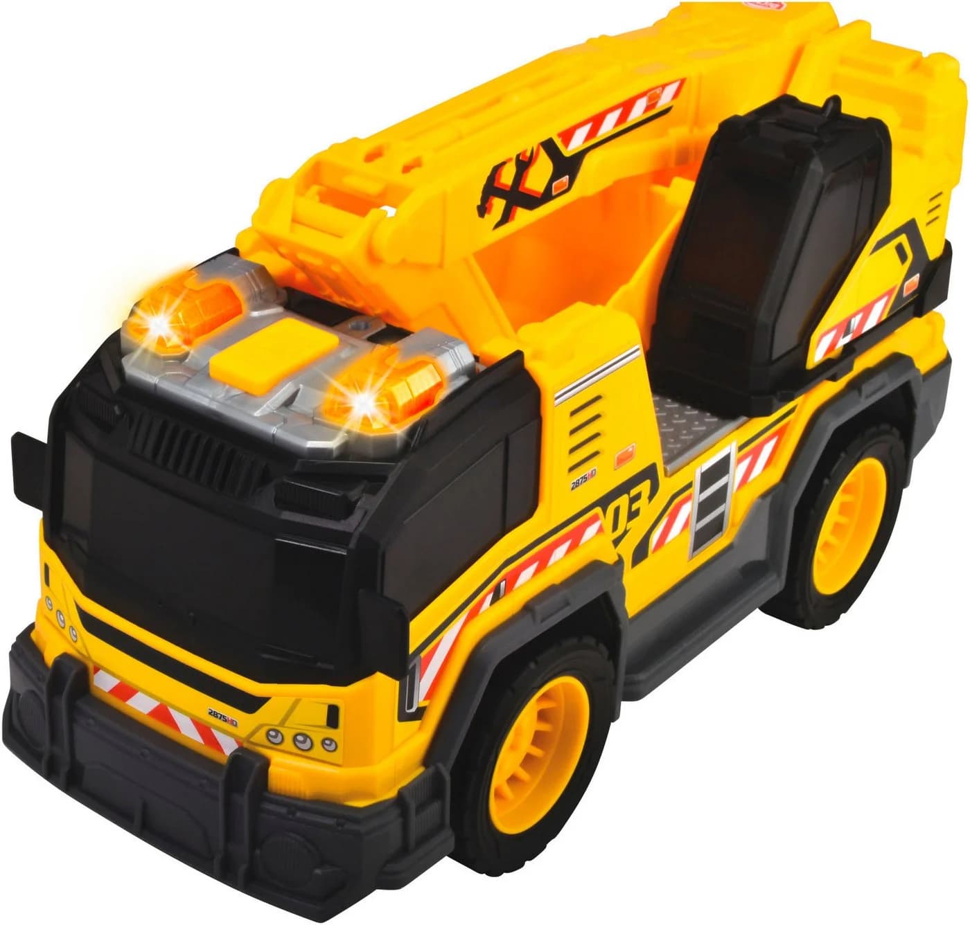 Dickie Toys Spielzeug-Baumaschine Excavator Truck Gelb mit Licht und Sound - Bild 3