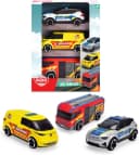 Dickie Toys SOS Team 3er-Set Spielzeugautos Feuerwehr Polizei Krankenwagen Bild 2