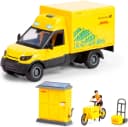 DICKIE TOYS DHL Delivery Set Spielzeugauto Gelb mit Licht & Sound Bild 2