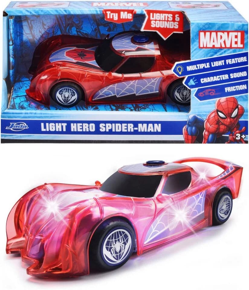 DICKIE TOYS Marvel Light Hero Spider-Man Spielzeug-Auto mit Licht und Sound - Bild 2