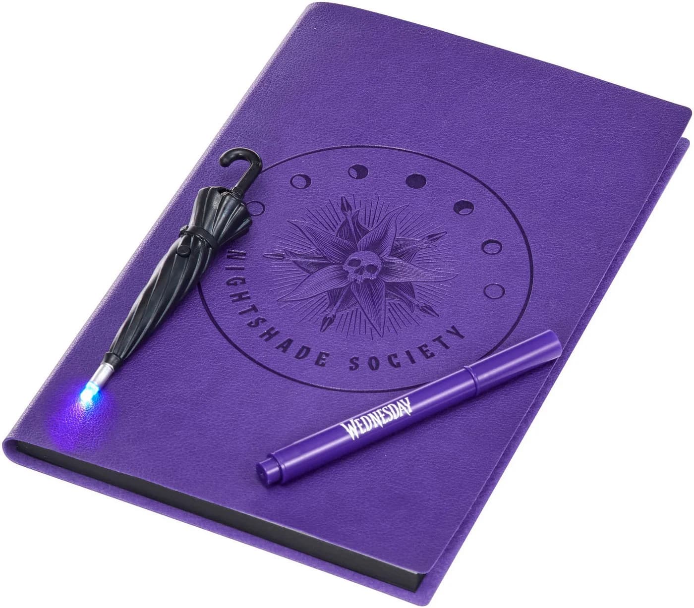 DICKIE TOYS Wednesday Tagebuch Lila Notizbuch mit UV-Stift
