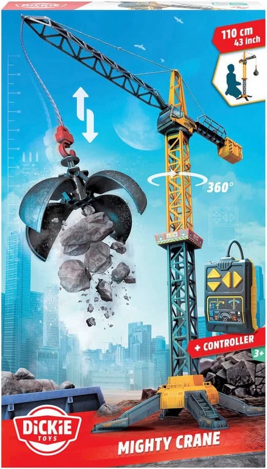Dickie Toys RC-Kran Mighty Crane Gelb/Schwarz Ferngesteuert