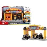 Dickie Toys Micro Construction Station 3 Volvo Baustellenfahrzeuge Gelb/Grau