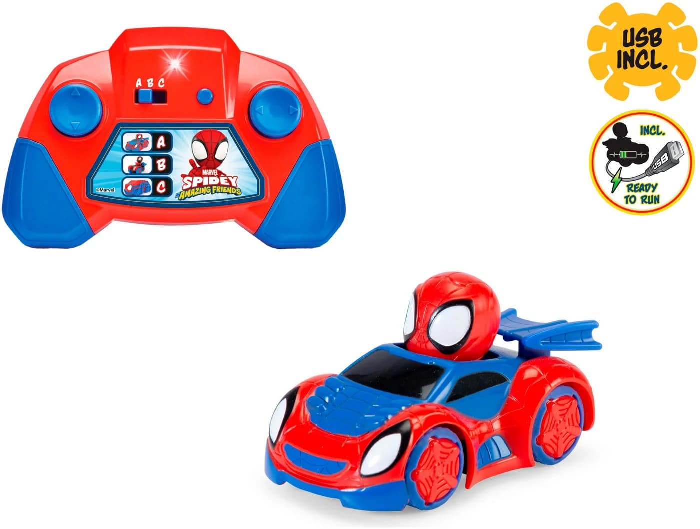 Dickie Toys RC-Auto RC Spidey Web-Crawler 1:50 Blau/Rot