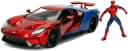 JADA Marvel Spiderman 2017 Ford GT 1:24 Spielzeugauto Rot/Blau Bild 2