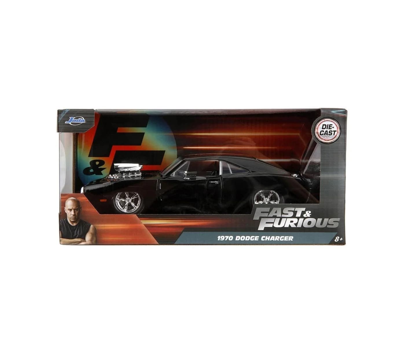 Jada 1970 Dodge Charger Modellauto Schwarz 1:24 Fast & Furious - Bild 5