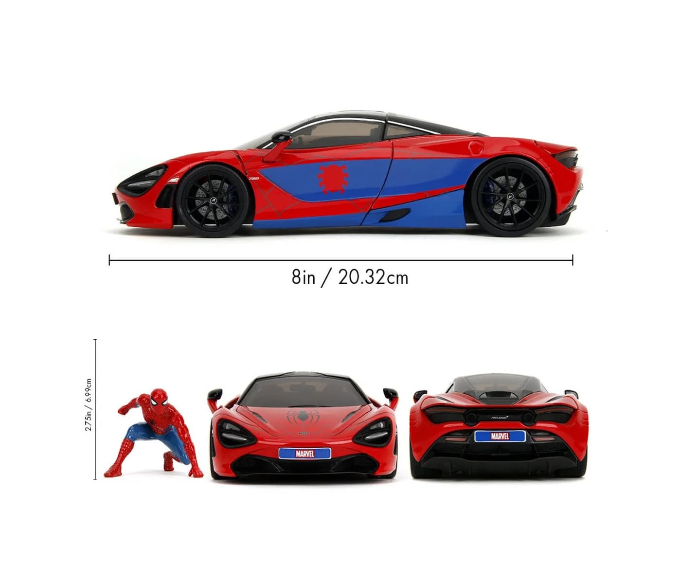 JADA Spielzeug-Auto Marvel Spider-Man McLaren 720S Metall - Bild 5