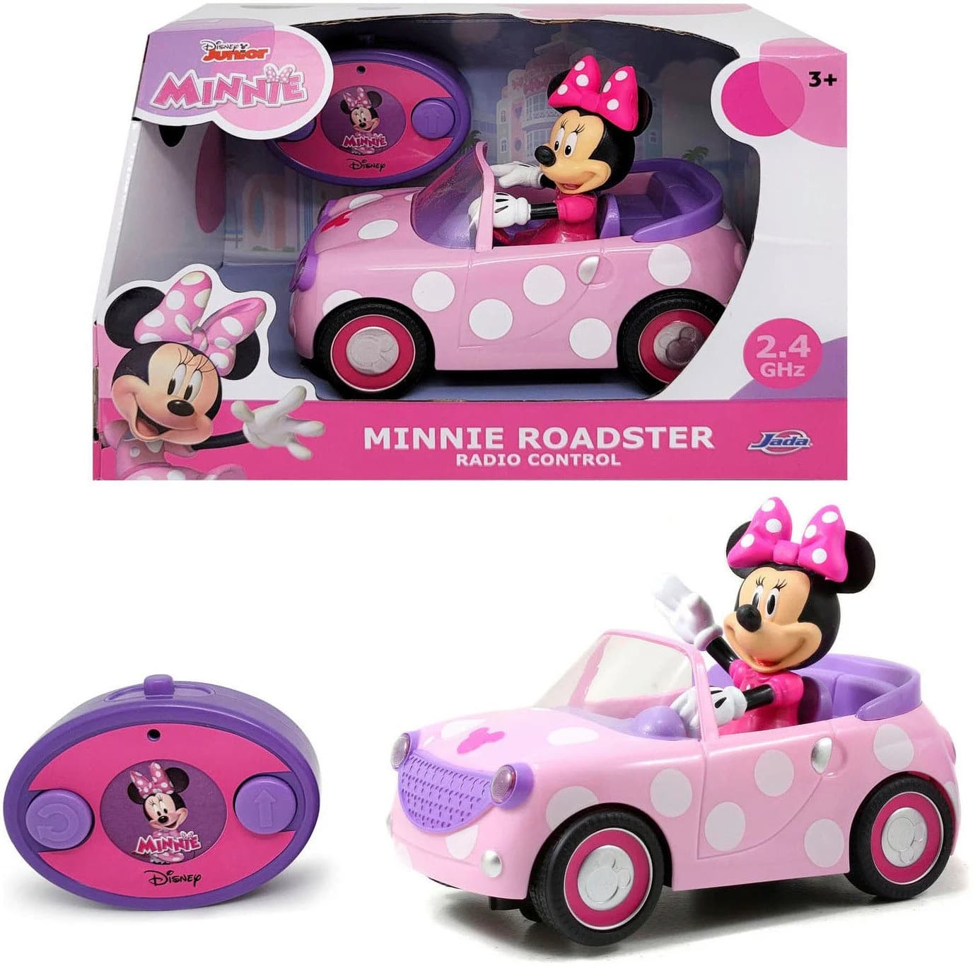 JADA RC-Auto Disney Minnie Roadster Rosa 2,4GHz Ferngesteuert - Bild 2