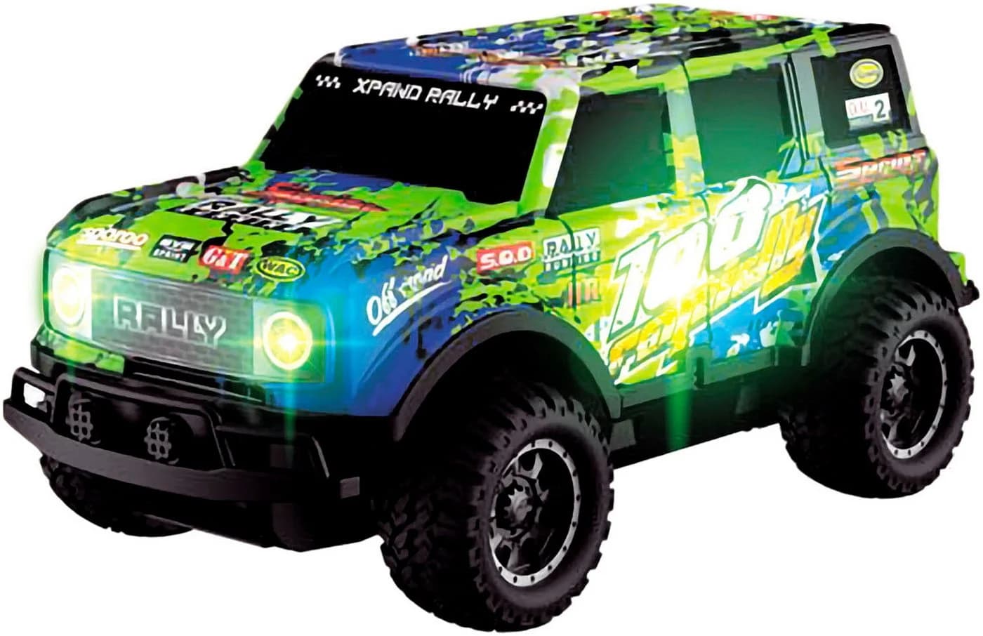 Dickie Toys RC-Auto RC Glow Rally Truck mit Licht und Gummireifen
