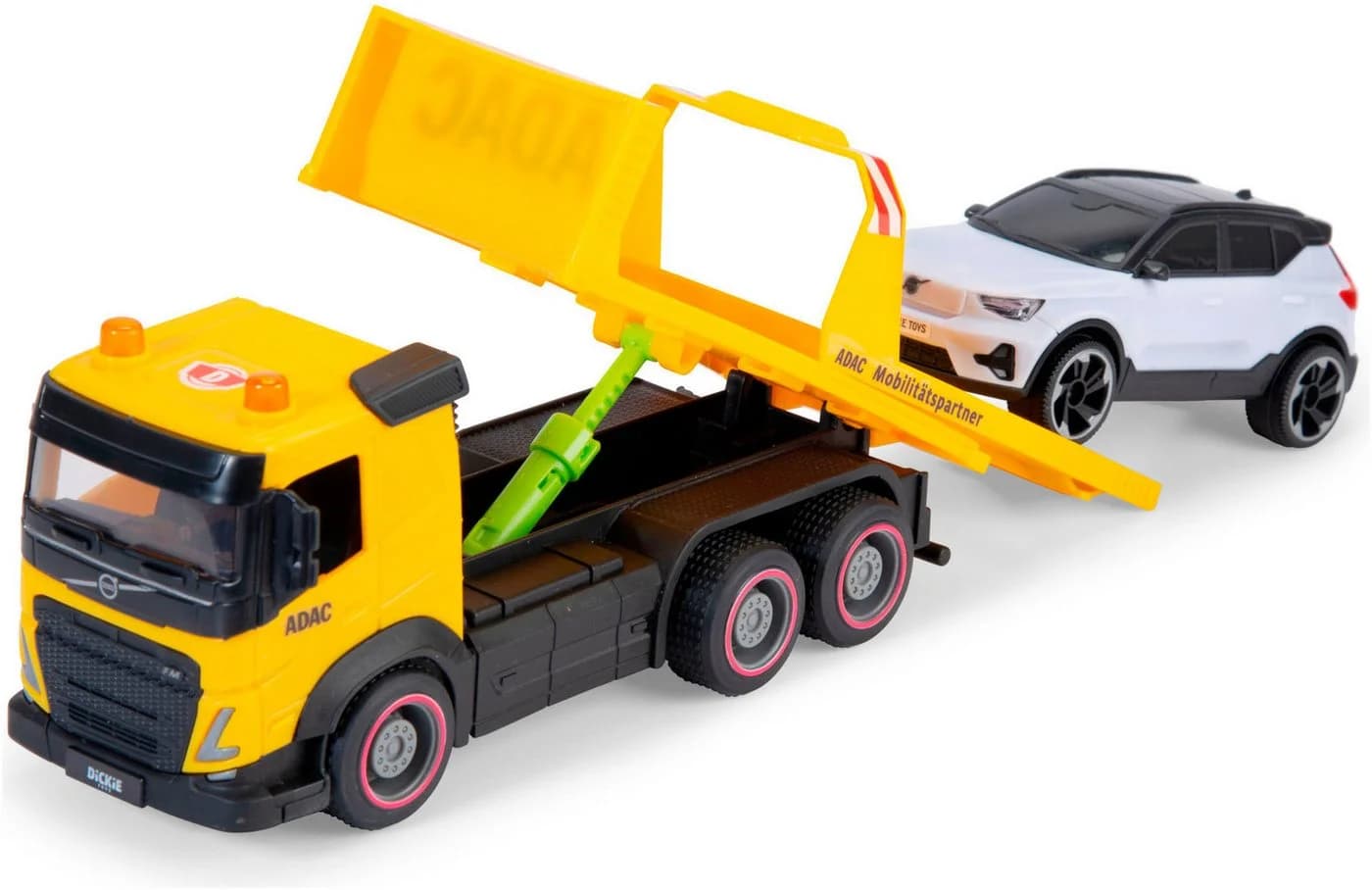 Dickie Toys ADAC Abschleppwagen Gelb mit Volvo EX40