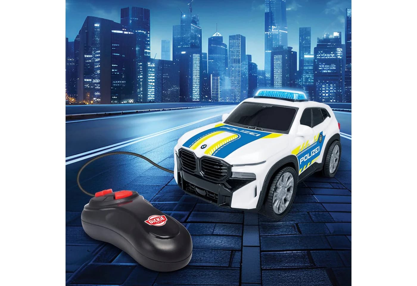 Dickie Toys BMW XM Police Racer Spielzeugauto mit Licht und Fernsteuerung - Bild 3