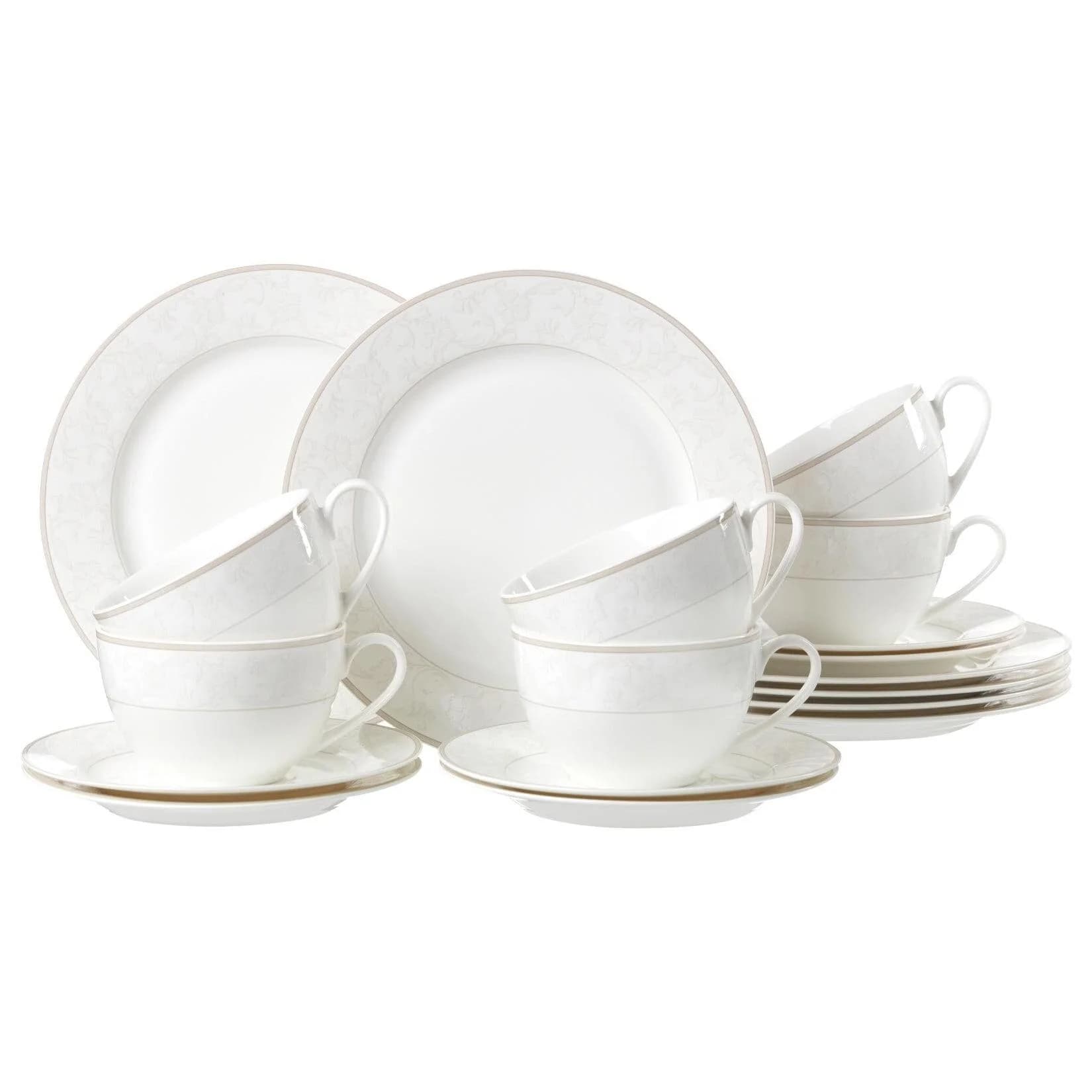 Ritzenhoff Breker Kaffeeservice Isabella Beige 18-teilig Keramik