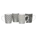 Ritzenhoff Breker Kaffeebecherset Takeo 4-teilig Schwarz/Weiß Keramik Bild 1