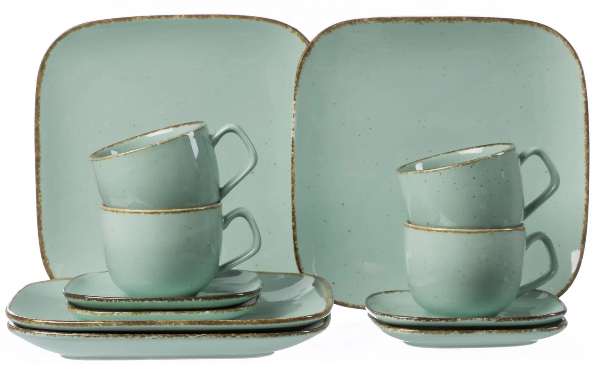 Ritzenhoff & Breker Kaffeeservice CASA 12-tlg. Blau/Grün Porzellan