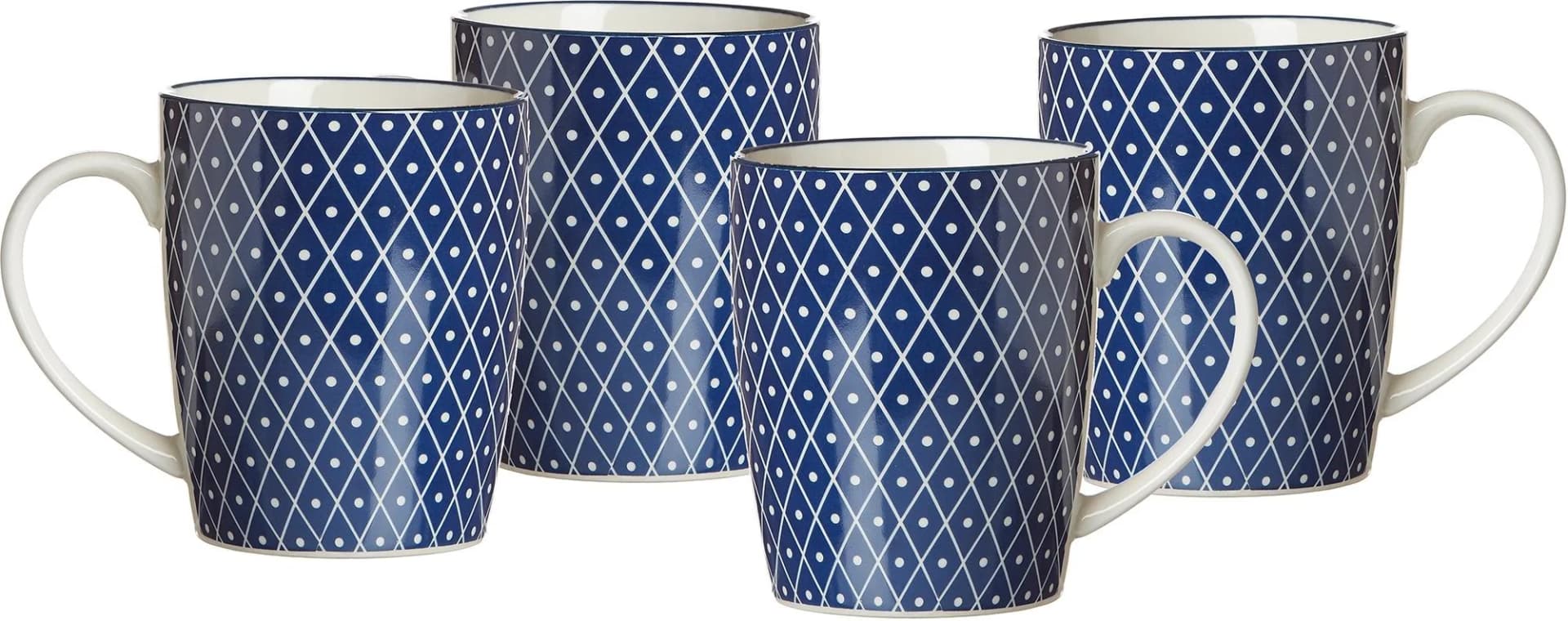 Ritzenhoff & Breker Royal Reiko Becher Set 4-teilig Weiß/Blau Keramik - Bild 2