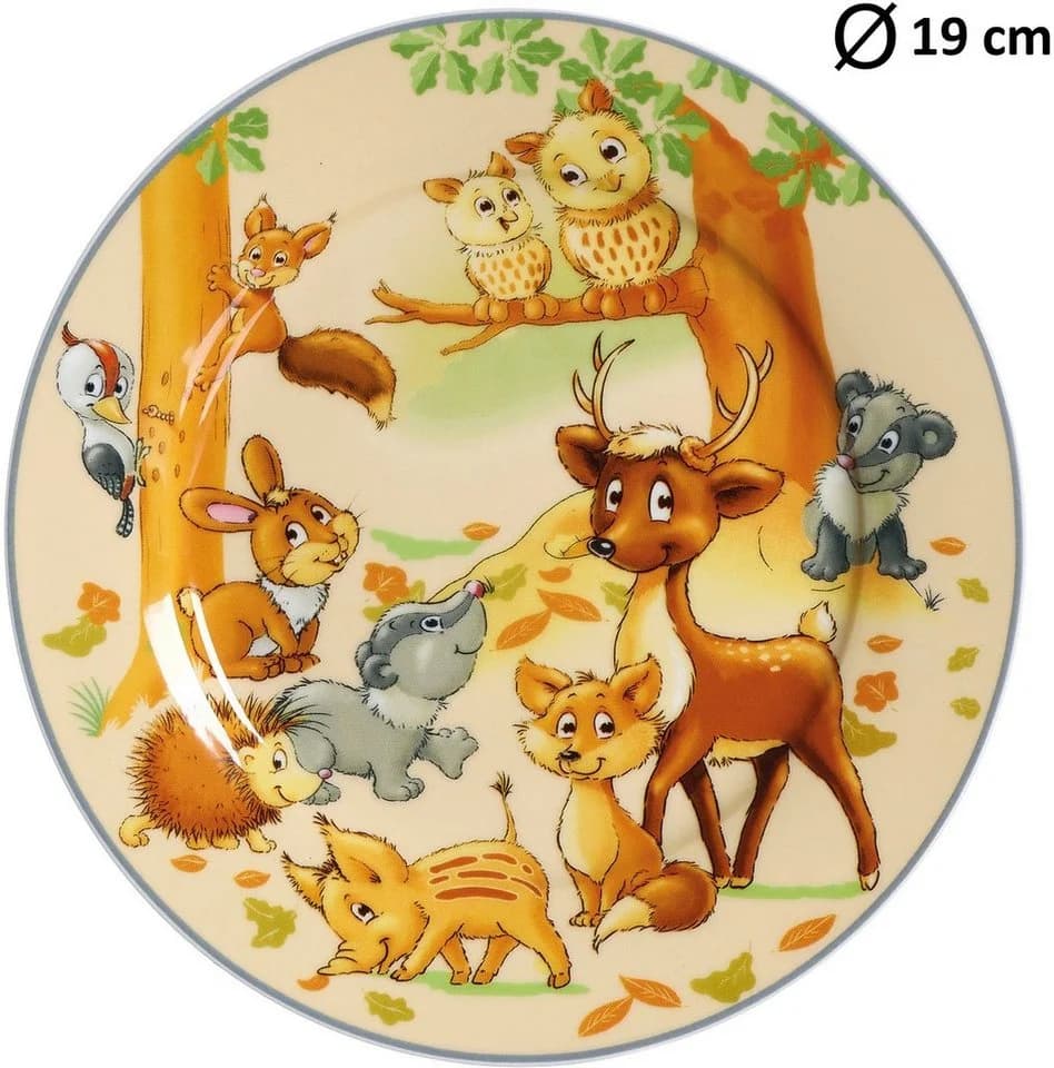 Ritzenhoff & Breker Kindergeschirr-Set Waldtiere Bunt 3-tlg. Porzellan - Bild 5