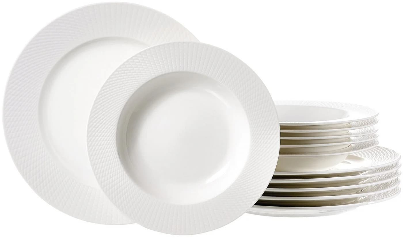 Ritzenhoff & Breker Tafelservice Saphir 12-tlg. Weiß Porzellan - Bild 2