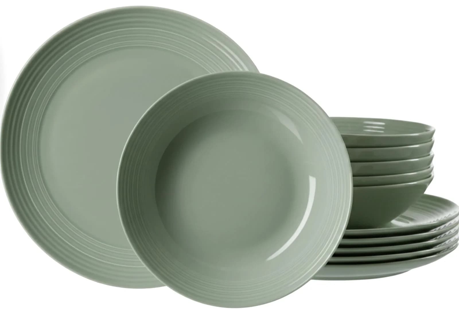Ritzenhoff & Breker Tafelservice Levi 12-teilig Grün Porzellan