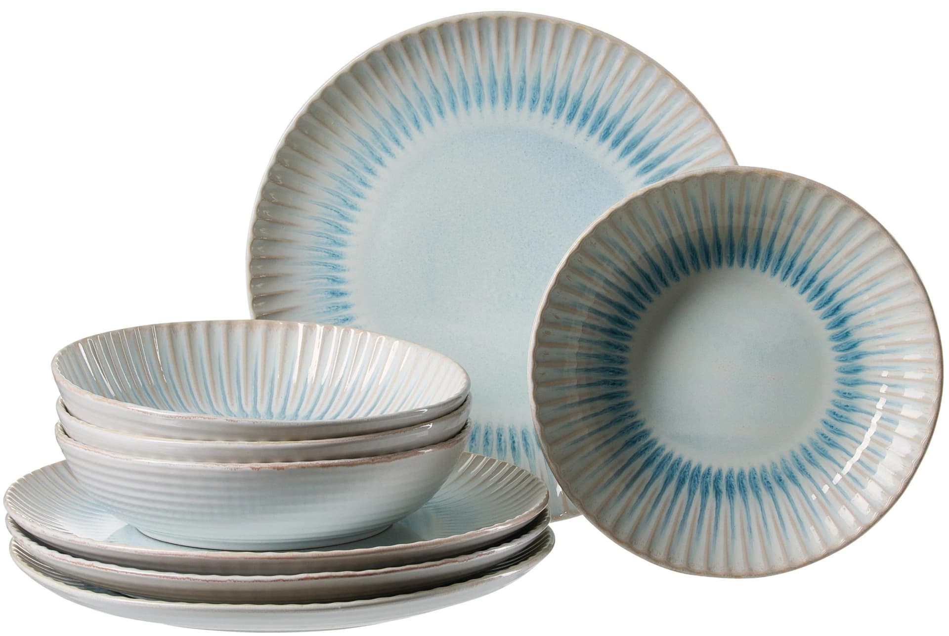 Ritzenhoff & Breker Tafelservice Mira 8-teilig Blau Steingut