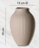 Ritzenhoff & Breker Tischvase Alsta Weiß Grau Beige Bild 4