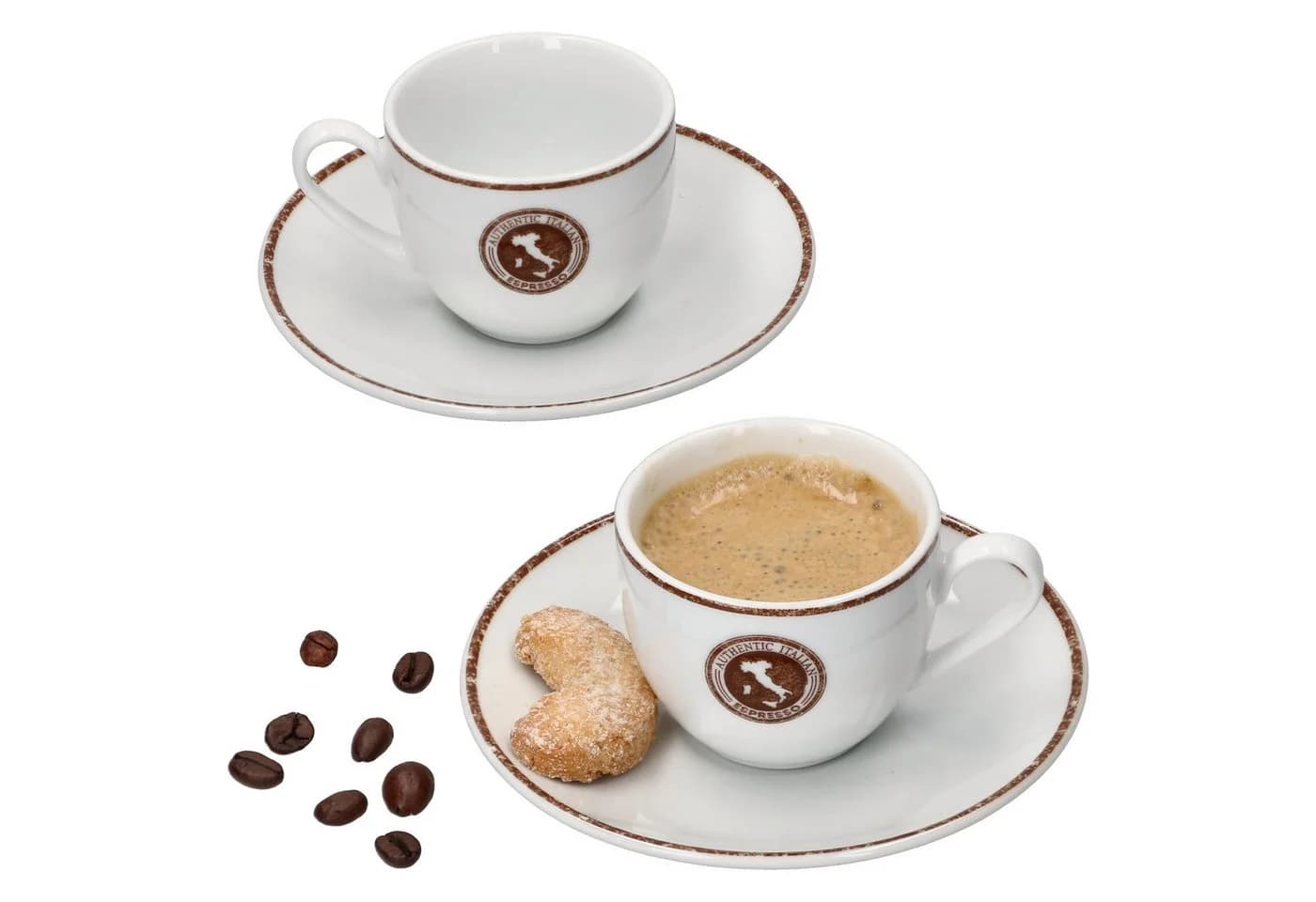 Ritzenhoff & Breker Espressoset 4tlg. mit Untertassen Braun - Bild 2