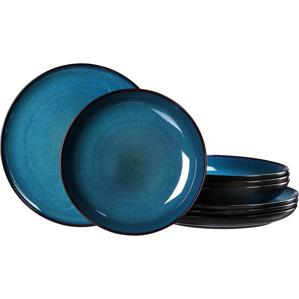 Ritzenhoff Breker Tafelservice Bali 8-teilig Blau Keramik - Bild 2