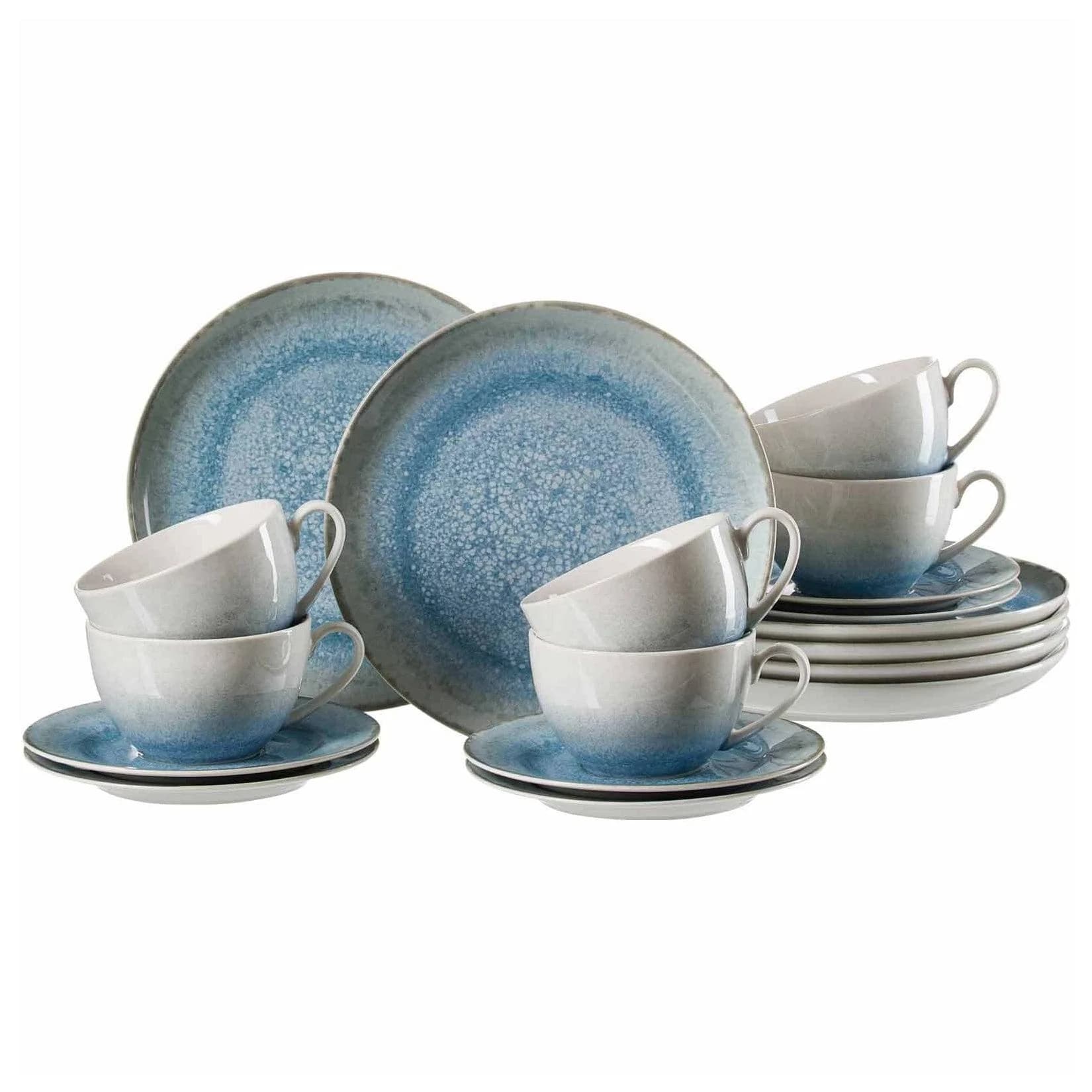Ritzenhoff & Breker Kaffeeservice Oslo 18er Set Blau Modern