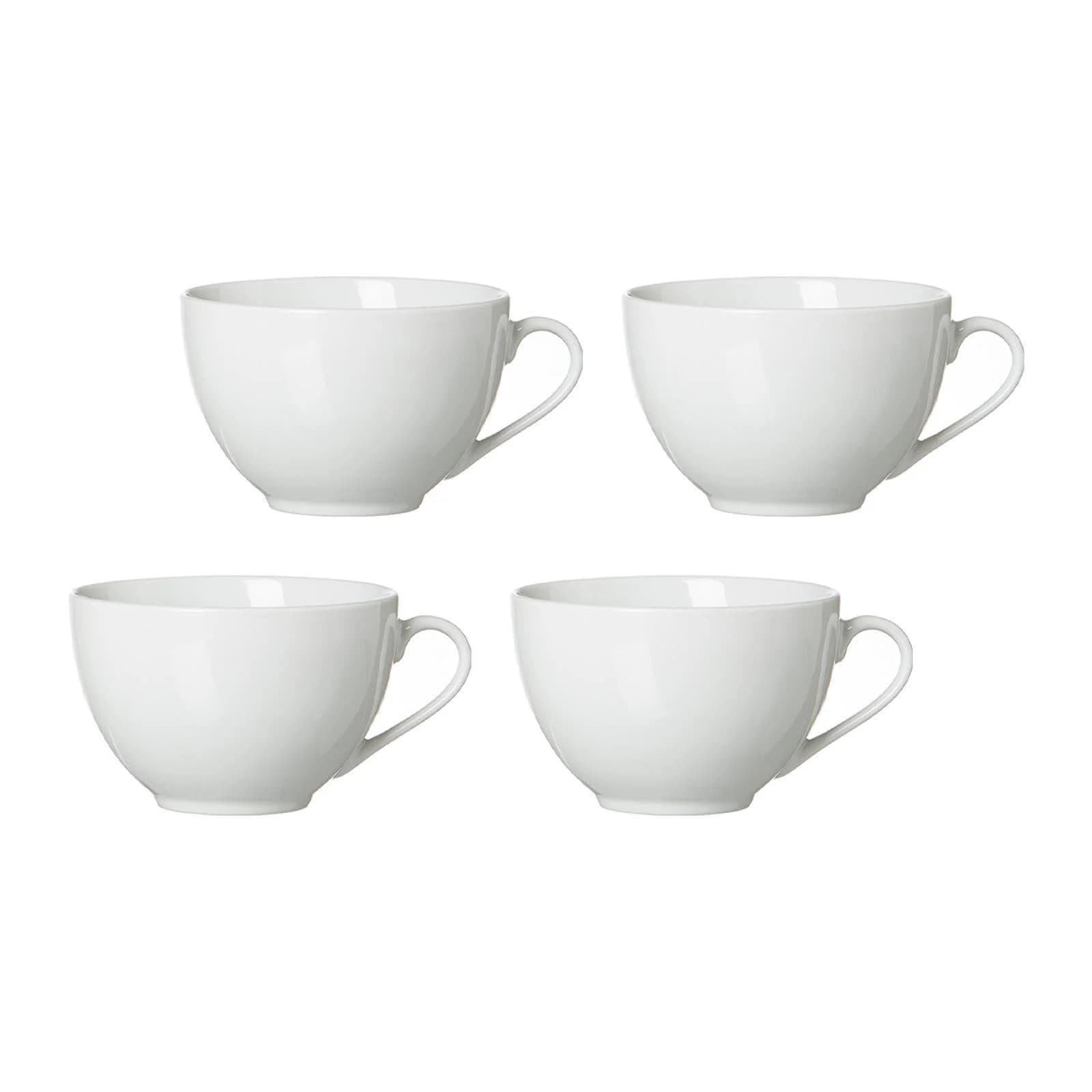 Ritzenhoff & Breker Cappuccinotassen Bianco 4er Set Weiß Porzellan