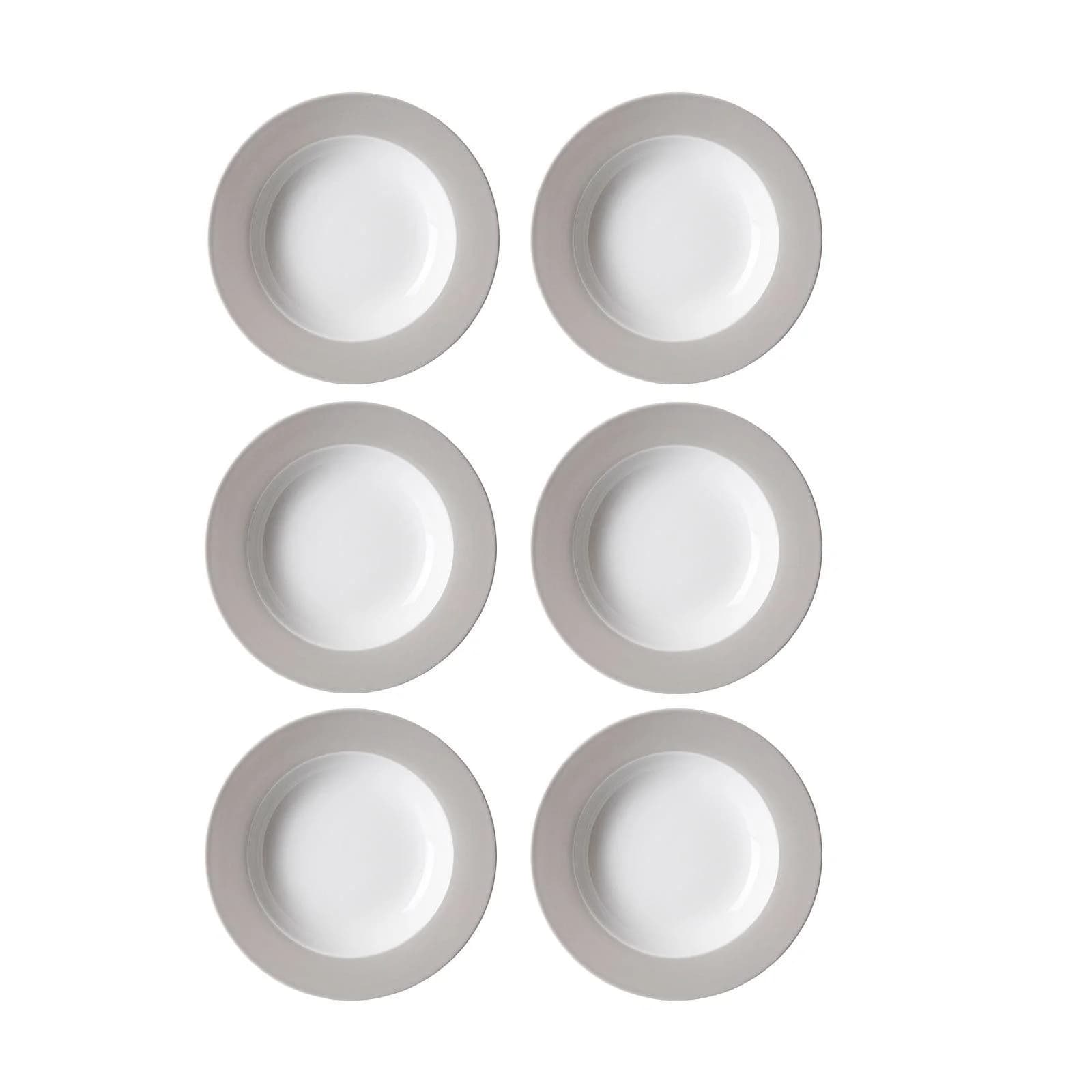 Ritzenhoff & Breker Suppenteller Doppio 22 cm 6er Set Grau