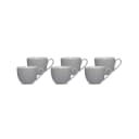 Ritzenhoff & Breker Espressotasse Doppio 80 ml Grau Porzellan 6er Set Bild 1