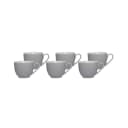 Ritzenhoff & Breker Espressotasse Doppio 80 ml Grau Porzellan 6er Set Bild 2