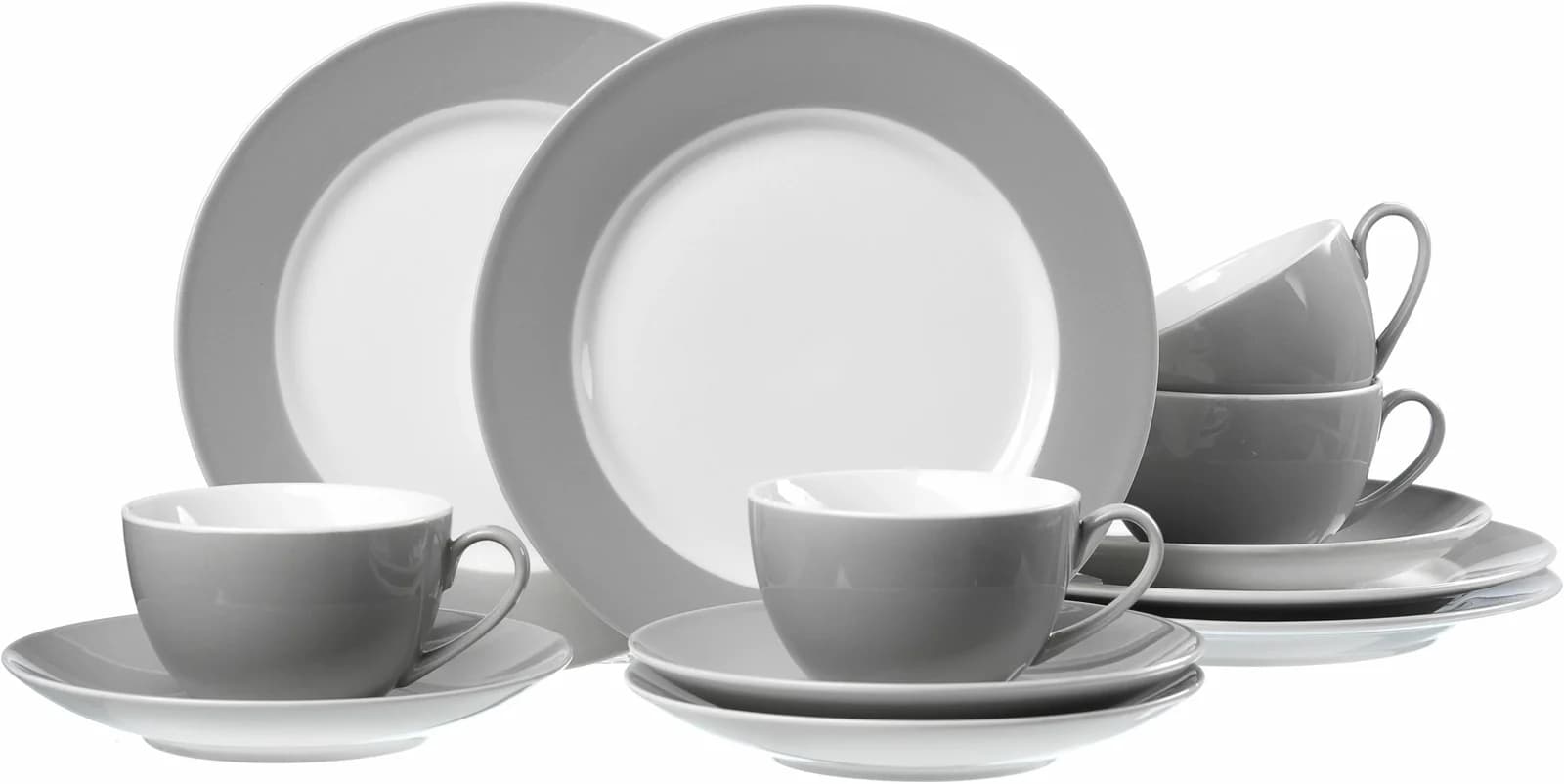 Ritzenhoff & Breker Kaffeeservice Grau 12-tlg. Porzellan - Bild 2