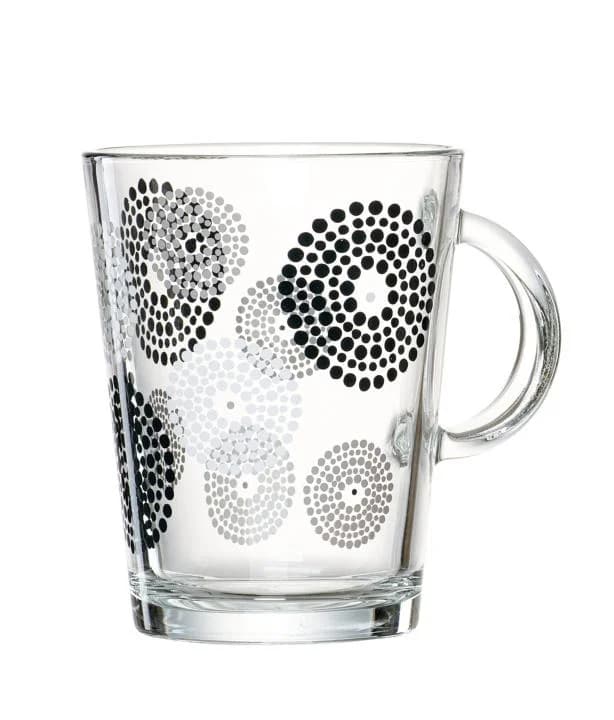 Henkelbecher SPOT Glas 380ml Schwarz