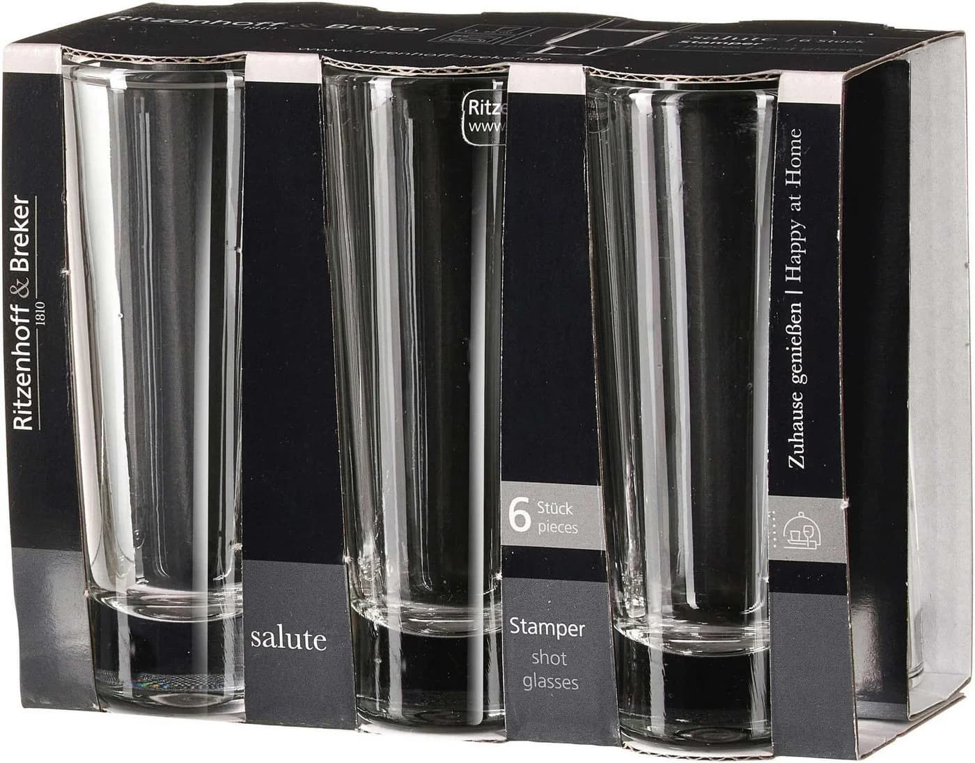 Ritzenhoff & Breker Schnapsglas Stamper 6er Set 65 ml Glas transparent - Bild 2