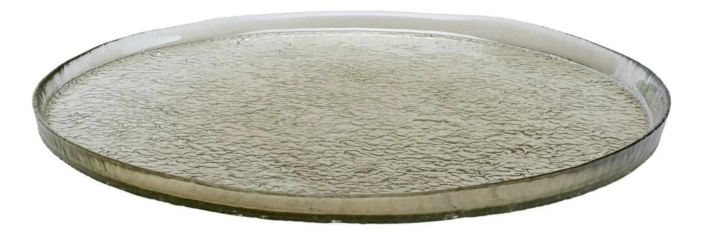 Ritzenhoff & Breker Servierplatte Luzia Braun Glas Rund