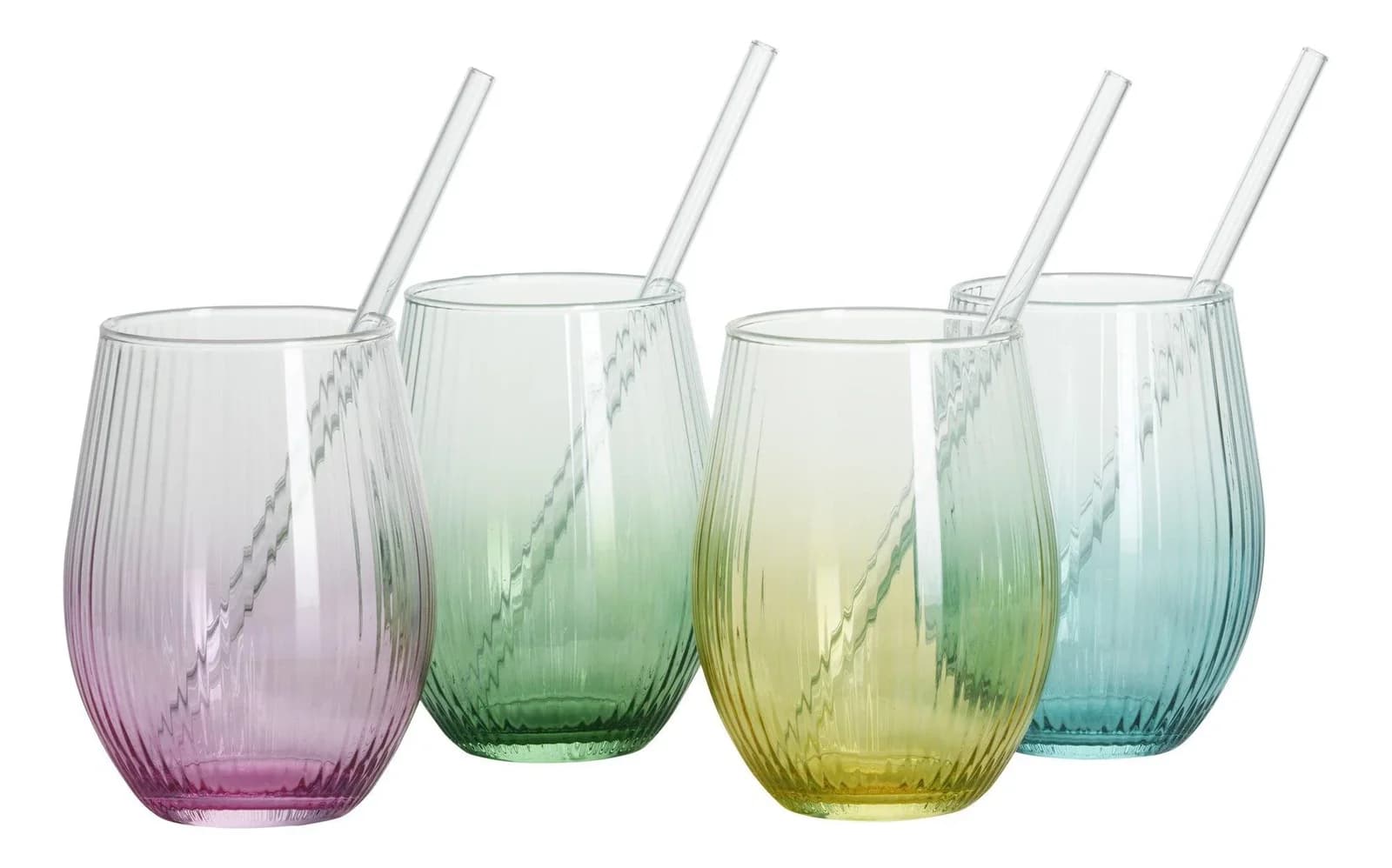 Gläser-Set SPRITZ 8-tlg. Longdrinkgläser 590ml Trinkhalme 20cm Ritzenhoff & Breker