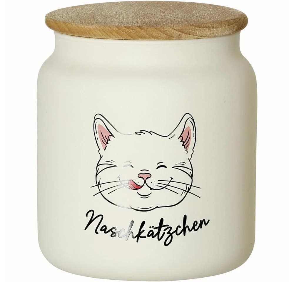 Ritzenhoff & Breker Vorratsdose Naschkätzchen Weiß Glas - Bild 2