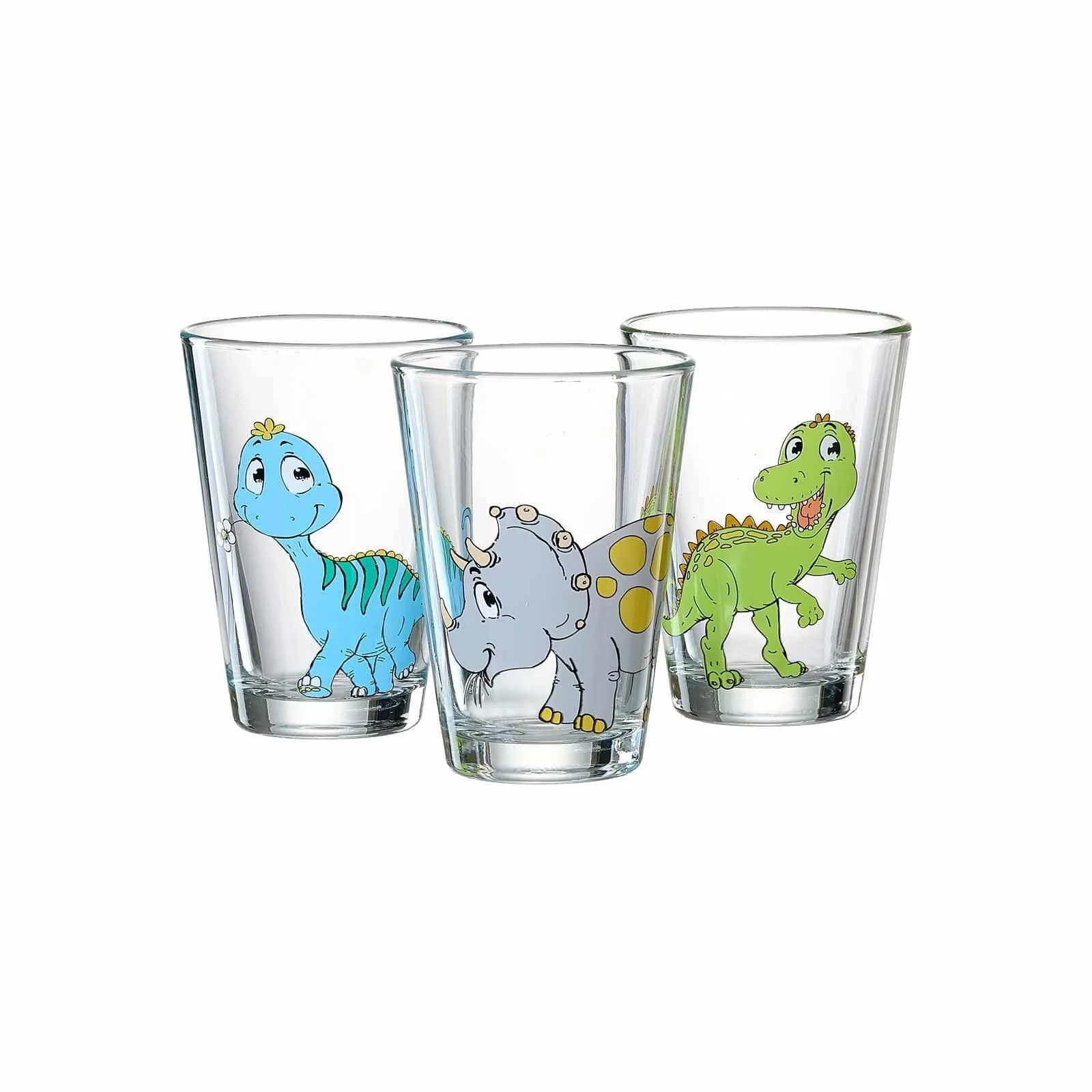 Ritzenhoff & Breker Kinderbecher Dino 3er Set Bunt Glas