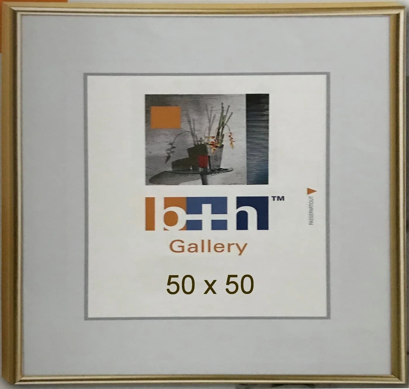 Oslo MasterLine Bilderrahmen 50x50 cm Gold Matt Kunststoff - Bild 2