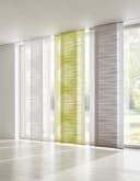 HEINE HOME Schiebegardine Grau Klettschiene Streifen Bild 1