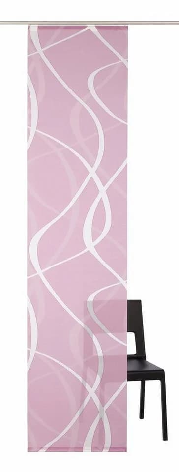 Neutex for you! Schiebegardine Rumbek Halbtransparent Rosa