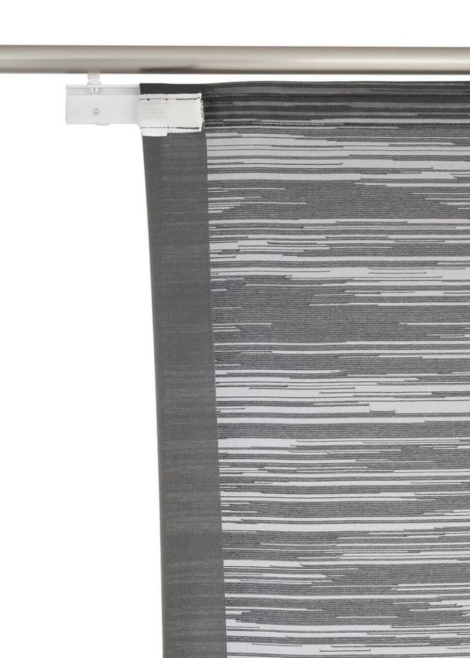 NEUTEX FOR YOU Schiebegardine Padova Anthrazit Scherli Polyester - Bild 5